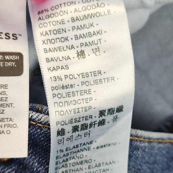 Levi's Silver Tab Jeans Women's 30 Mom Jean High Rise Cropped Blue Denim Pants - Picture 9 of 11